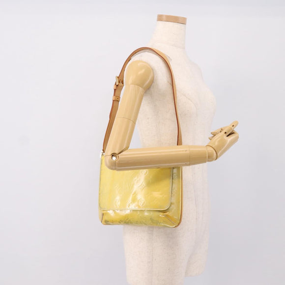 LOUIS VUITTON Monogram Vernis Thompson Street Bag Gris M91008 LV Auth 200242