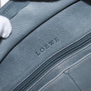 LOEWE Americana 28 Hand Bag Suede Gray Silver Auth 200243A-19