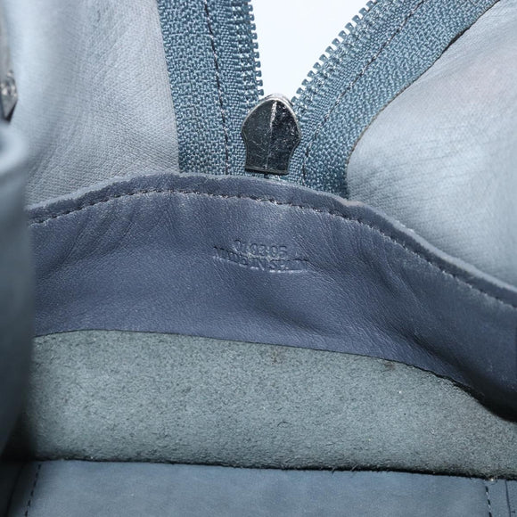 LOEWE Americana 28 Hand Bag Suede Gray Silver Auth 200243A