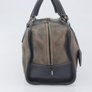 LOEWE Americana 28 Hand Bag Suede Gray Silver Auth 200243A-4