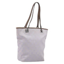 GUCCI GG Canvas Tote Bag Lavende Silver 31244 Auth 200244-1