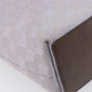 GUCCI GG Canvas Tote Bag Lavende Silver 31244 Auth 200244-11