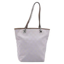 GUCCI GG Canvas Tote Bag Lavende Silver 31244 Auth 200244-2