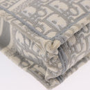 Christian Dior Trotter Canvas Oblique Book Tote Mini Bag 2way Gray Auth 200245V-15