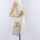 Christian Dior Trotter Canvas Oblique Book Tote Mini Bag 2way Gray Auth 200245V-22
