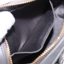 Miu Miu Matelasse Shoulder Bag Leather Gray Gold Auth 200246V-22