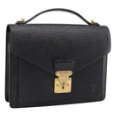 LOUIS VUITTON Epi Monceau 28 Hand Bag Black M52122 LV Auth 200248-1