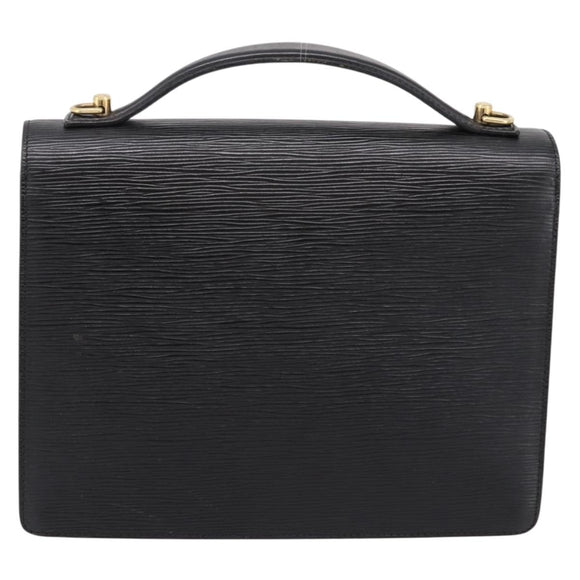 LOUIS VUITTON Epi Monceau 28 Hand Bag Black M52122 LV Auth 200248