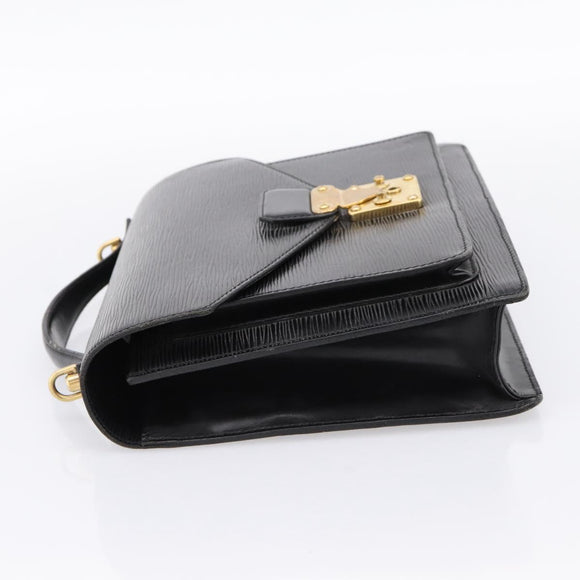 LOUIS VUITTON Epi Monceau 28 Hand Bag Black M52122 LV Auth 200248