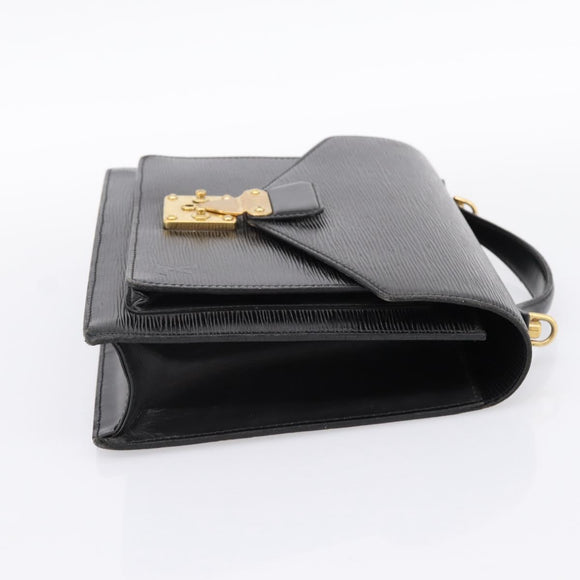 LOUIS VUITTON Epi Monceau 28 Hand Bag Black M52122 LV Auth 200248