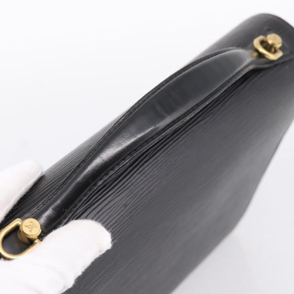 LOUIS VUITTON Epi Monceau 28 Hand Bag Black M52122 LV Auth 200248