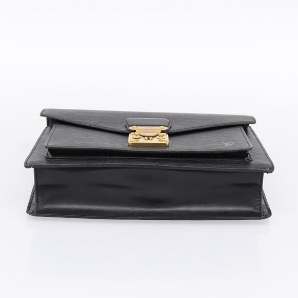 LOUIS VUITTON Epi Monceau 28 Hand Bag Black M52122 LV Auth 200248