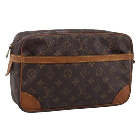 LOUIS VUITTON Monogram Compiegne 28 Clutch Bag M51845 LV Auth 200251