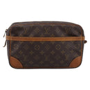 LOUIS VUITTON Monogram Compiegne 28 Clutch Bag M51845 LV Auth 200251-13