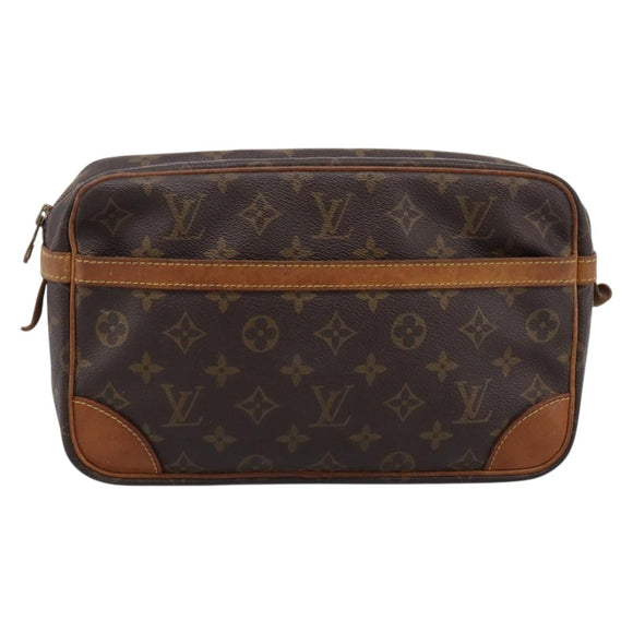 LOUIS VUITTON Monogram Compiegne 28 Clutch Bag M51845 LV Auth 200251