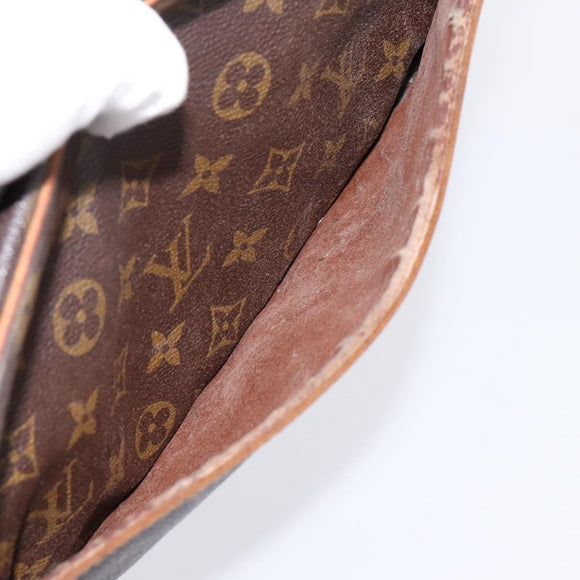 LOUIS VUITTON Monogram Compiegne 28 Clutch Bag M51845 LV Auth 200251