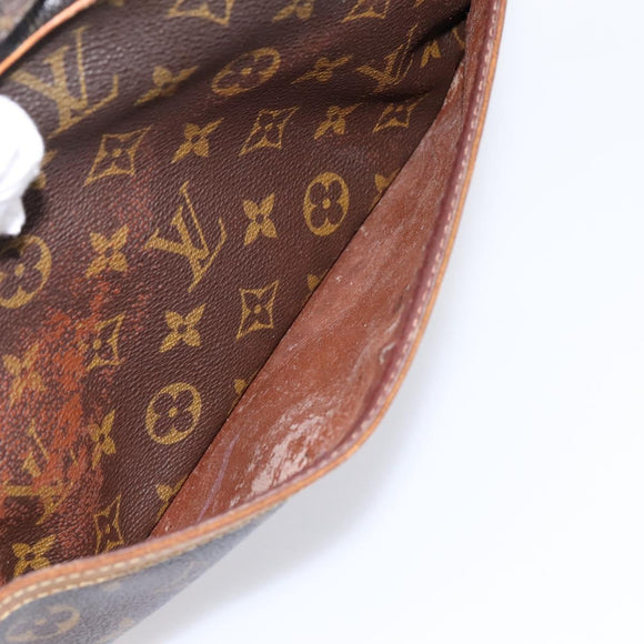 LOUIS VUITTON Monogram Compiegne 28 Clutch Bag M51845 LV Auth 200254