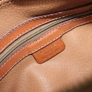 CELINE Macadam Canvas Hand Bag PVC Leather Brown Gold Auth 200255A-18