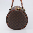 CELINE Macadam Canvas Hand Bag PVC Leather Brown Gold Auth 200255A-4