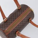 CELINE Macadam Canvas Hand Bag PVC Leather Brown Gold Auth 200255A-6