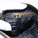 PRADA Pouch Nylon Light Blue Gold Auth 200256A-19