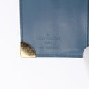 LOUIS VUITTON Suhari Compact Zip Wallet Leather Blue M91829 LV Auth 200260V-18