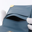 LOUIS VUITTON Suhari Compact Zip Wallet Leather Blue M91829 LV Auth 200260V-19