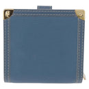 LOUIS VUITTON Suhari Compact Zip Wallet Leather Blue M91829 LV Auth 200260V-2