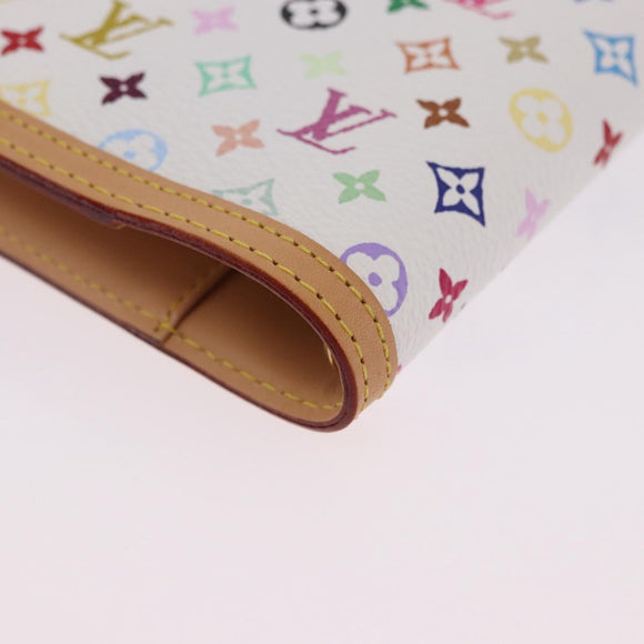 LOUIS VUITTON Monogram Multicolor Agenda PM Planner White R20896 Auth 200261SAV