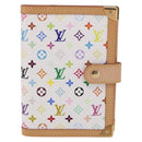 LOUIS VUITTON Monogram Multicolor Agenda PM Planner White R20896 Auth 200261SAV-13