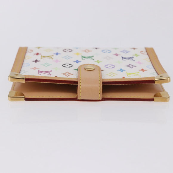LOUIS VUITTON Monogram Multicolor Agenda PM Planner White R20896 Auth 200261SAV