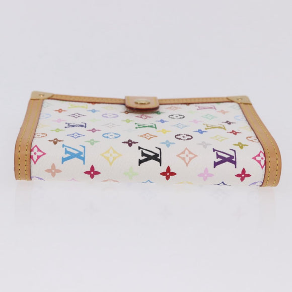 LOUIS VUITTON Monogram Multicolor Agenda PM Planner White R20896 Auth 200261SAV