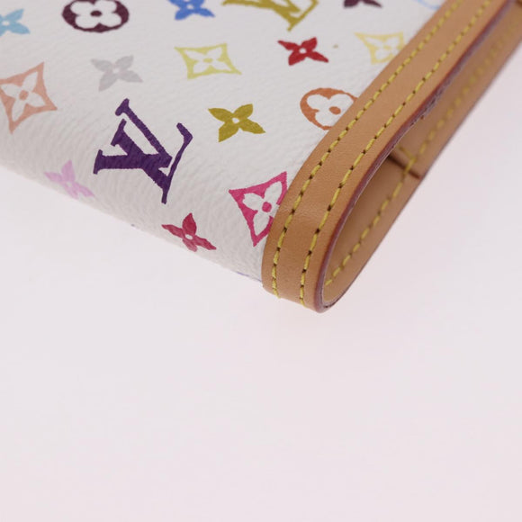 LOUIS VUITTON Monogram Multicolor Agenda PM Planner White R20896 Auth 200261SAV