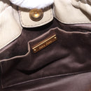 Miu Miu Hand Bag Vitellolux 2way Beige Gold Auth 200264V-21
