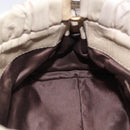 Miu Miu Hand Bag Vitellolux 2way Beige Gold Auth 200264V-23