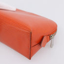 LOUIS VUITTON Epi Pochette Cosmetic Pouch Orange Pimon M40642 LV Auth 200265A-15