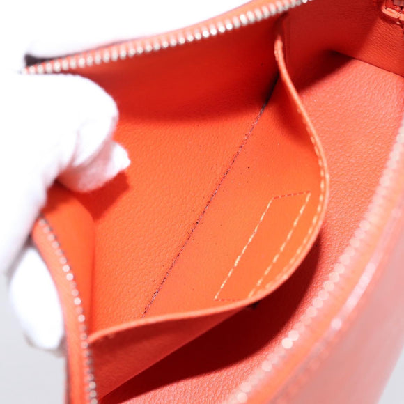 LOUIS VUITTON Epi Pochette Cosmetic Pouch Orange Pimon M40642 LV Auth 200265A