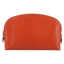 LOUIS VUITTON Epi Pochette Cosmetic Pouch Orange Pimon M40642 LV Auth 200265A-13