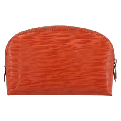 LOUIS VUITTON Epi Pochette Cosmetic Pouch Orange Pimon M40642 LV Auth 200265A - 0