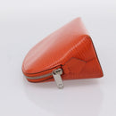 LOUIS VUITTON Epi Pochette Cosmetic Pouch Orange Pimon M40642 LV Auth 200265A-3