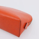 LOUIS VUITTON Epi Pochette Cosmetic Pouch Orange Pimon M40642 LV Auth 200265A-7