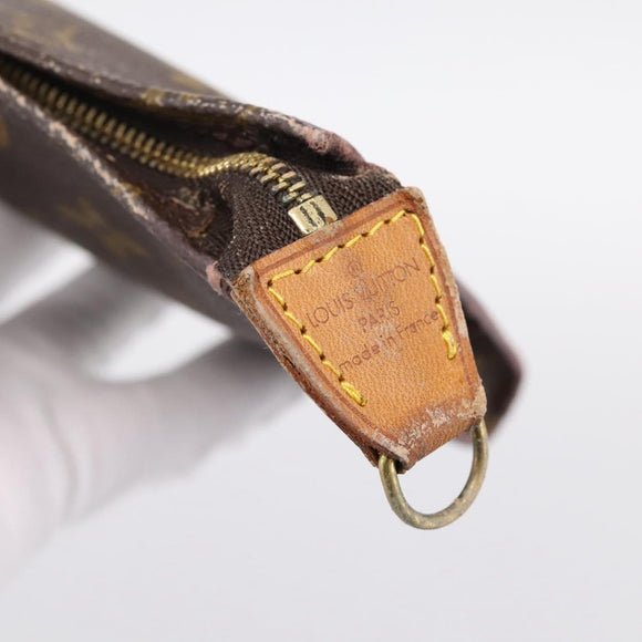 LOUIS VUITTON Monogram Bucket GM Accessory Pouch LV Auth 200268