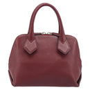 Vivienne Westwood Hand Bag Leather Bordeaux Gold Auth 200269A-2