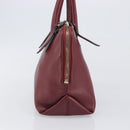 Vivienne Westwood Hand Bag Leather Bordeaux Gold Auth 200269A-4