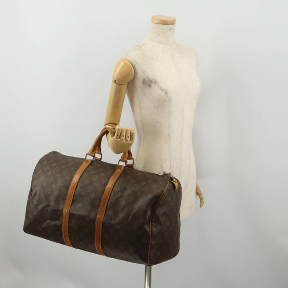 LOUIS VUITTON Monogram Keepall 50 Boston Bag M41426 LV Auth 200270