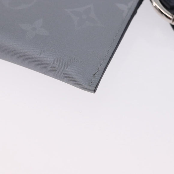 LOUIS VUITTON Monogram Satellite Alpha Pouch Silver M44178 LV Auth 200275V