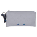LOUIS VUITTON Monogram Satellite Alpha Pouch Silver M44178 LV Auth 200275V-13
