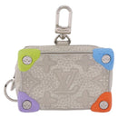 LOUIS VUITTON Taurillon Clemence Monogram Climbing Pouch Gray LV Auth 200276A-2