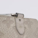 LOUIS VUITTON Taurillon Clemence Monogram Climbing Pouch Gray LV Auth 200276A-4