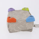 LOUIS VUITTON Taurillon Clemence Monogram Climbing Pouch Gray LV Auth 200276A-5